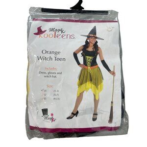 Magik Costumes Size J1 1-3 Koolteens Orange Witch Teen Costume Halloween NEW